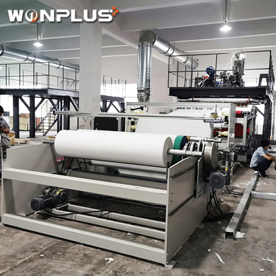 HUFF 1600mm PP Melt Blown Fabric Production Line / Meltblown Fabric Nonwoven Extruder Machine For Mask Filter